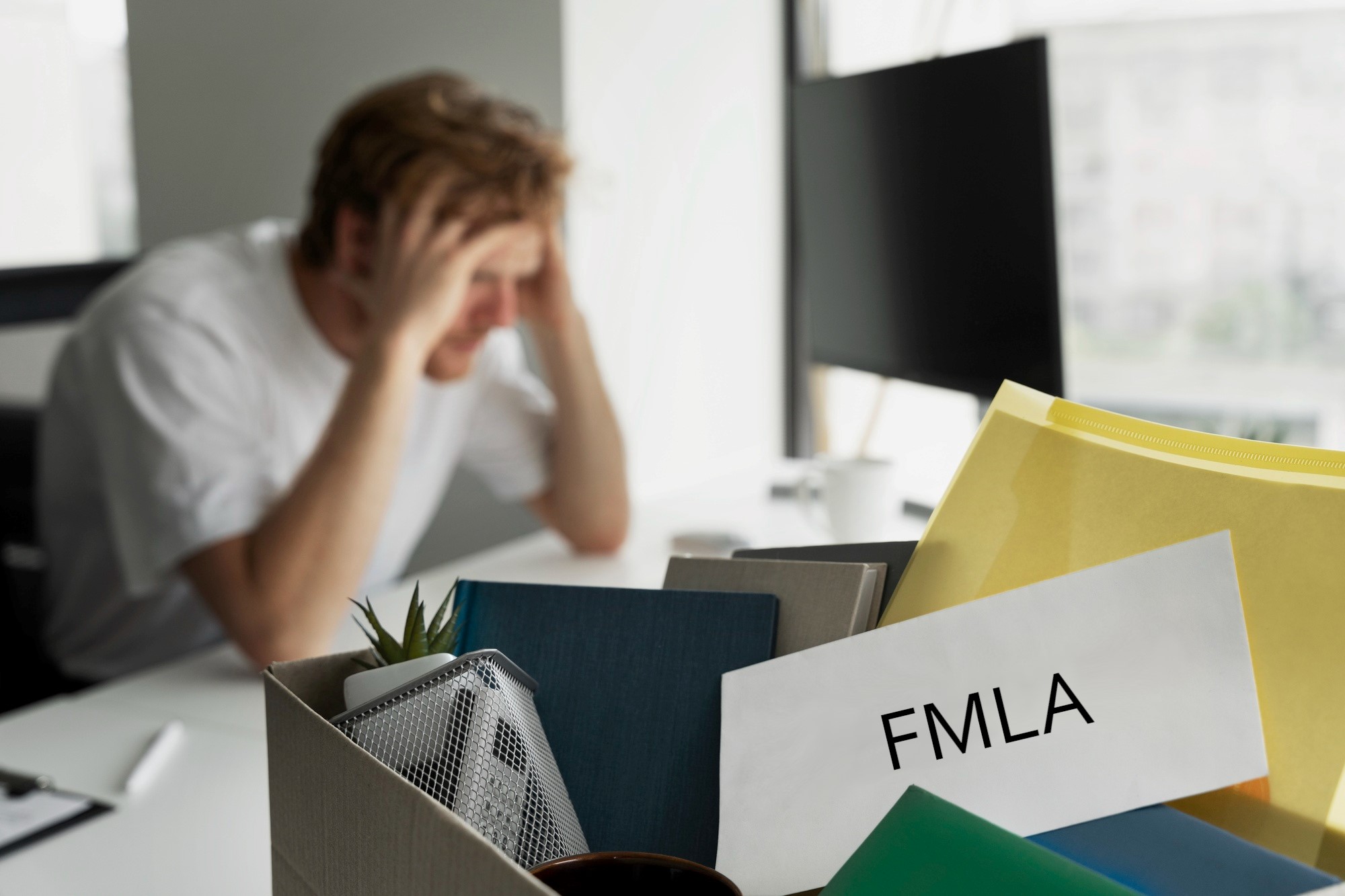 confused man with fmla substance abuse letter