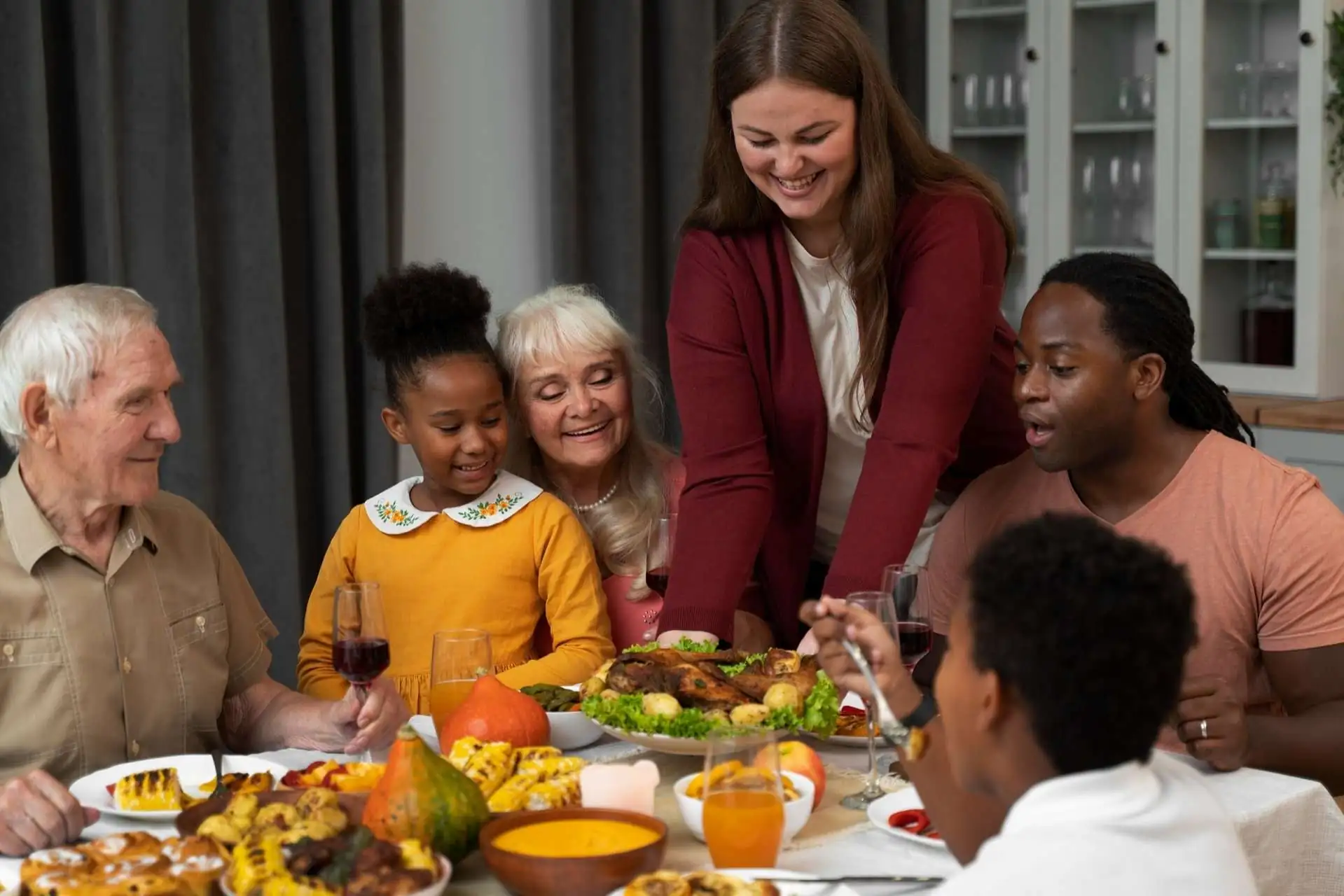 family-enjoying-thanksgiving-recovery Thanksgiving: How It Helps in Recovering from Alcohol and Mental Health Issues